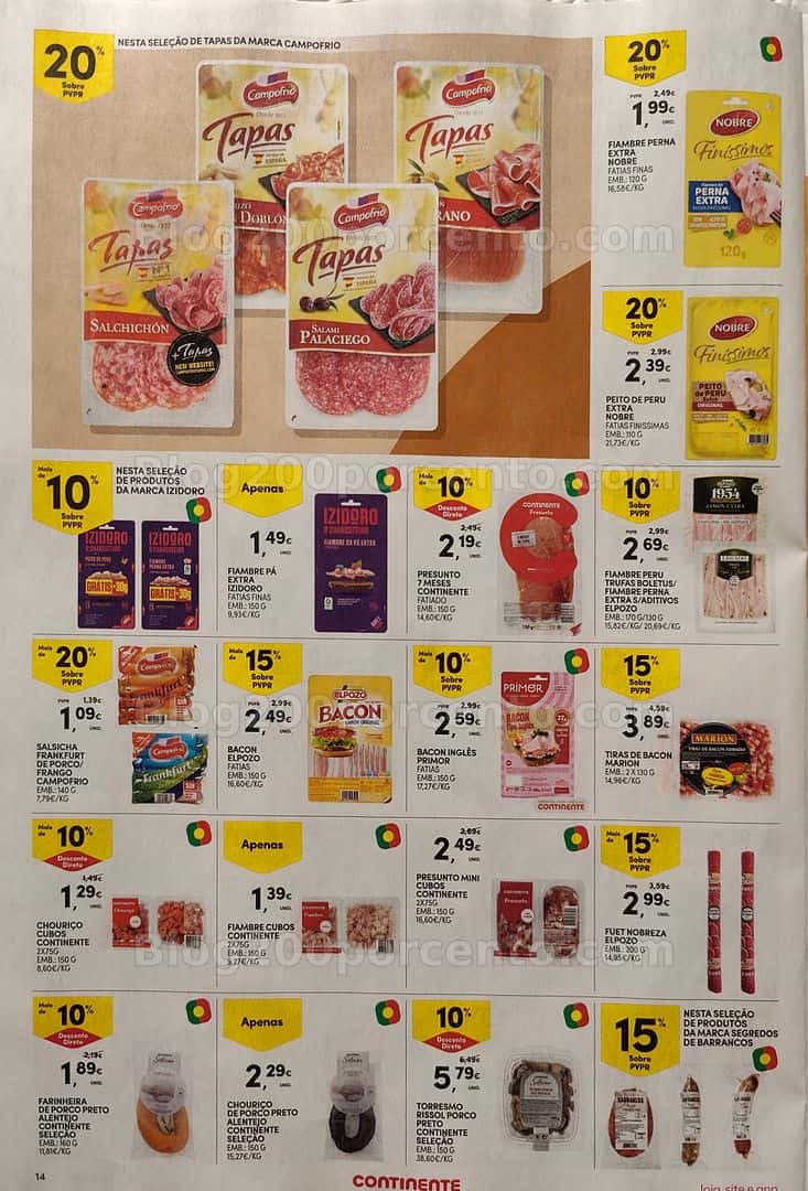 Antevisão Folheto CONTINENTE Promoções de 14 a 20 abril