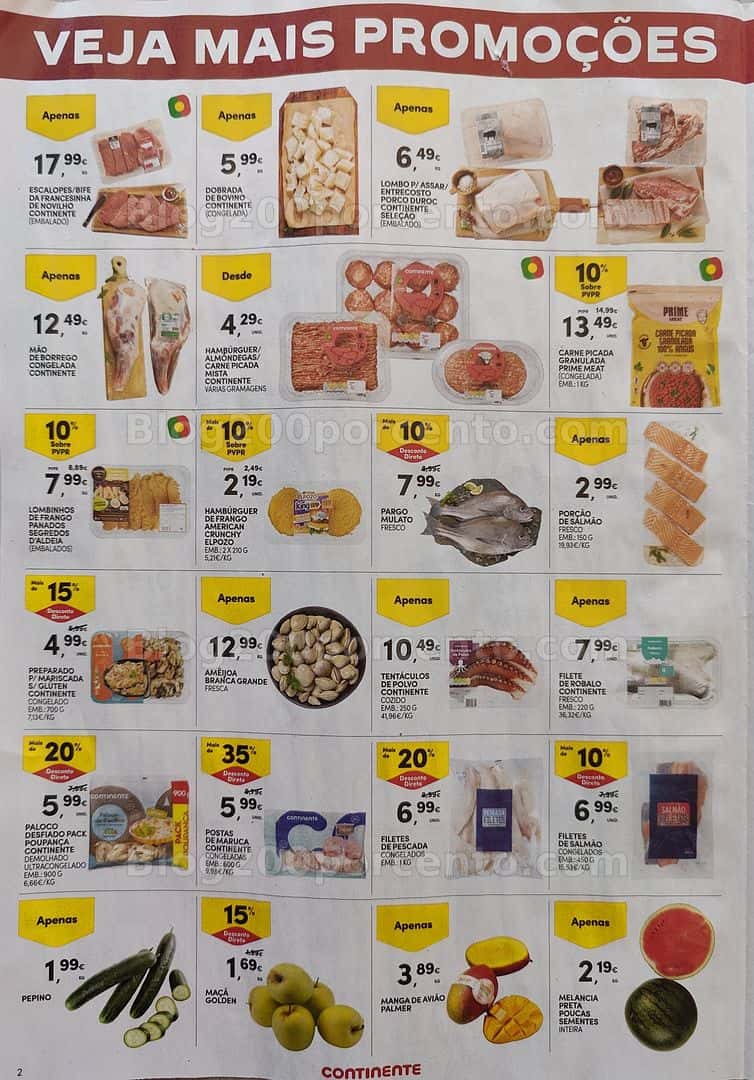 Antevisão Folheto CONTINENTE Promoções Fim de Semana - 17 a 20 abril