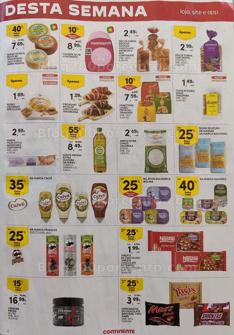 Antevisão Folheto CONTINENTE Promoções Fim de Semana - 17 a 20 abril