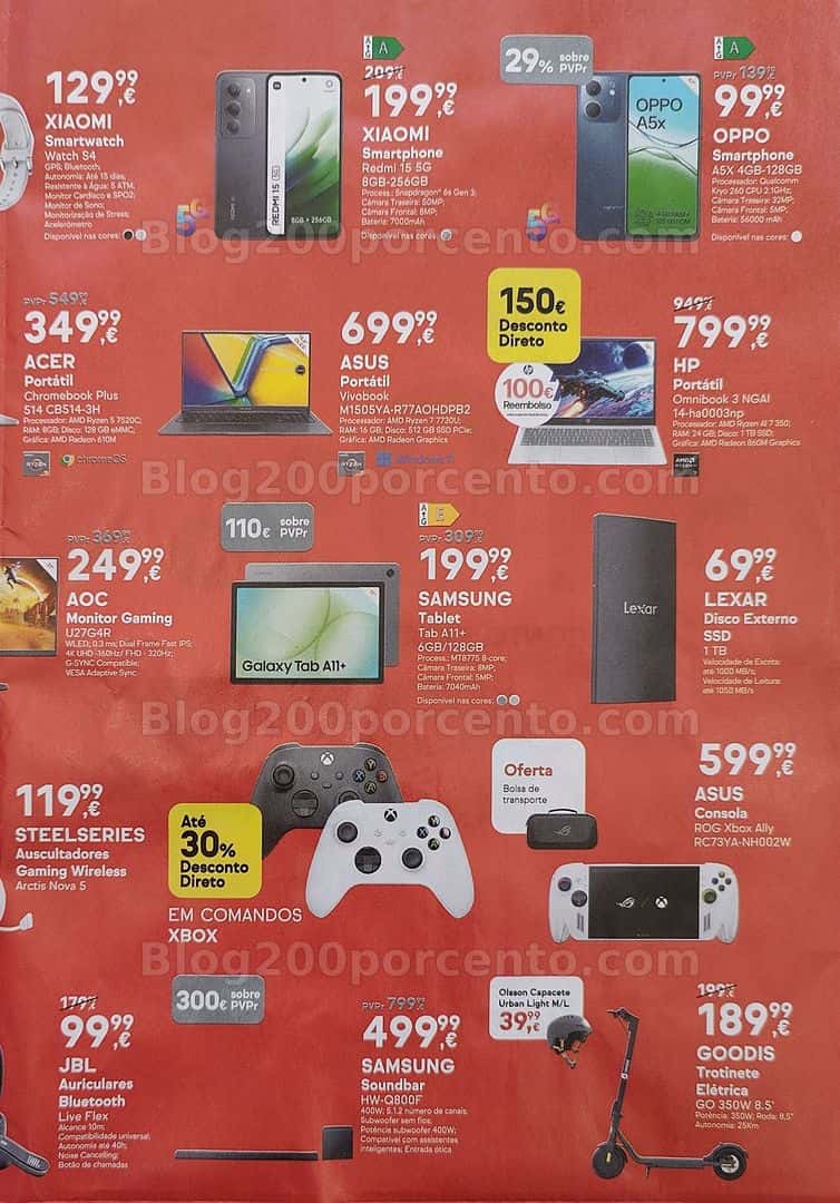 Antevisão Folheto WORTEN Dezcontão Promoções de 1 a 6 abril