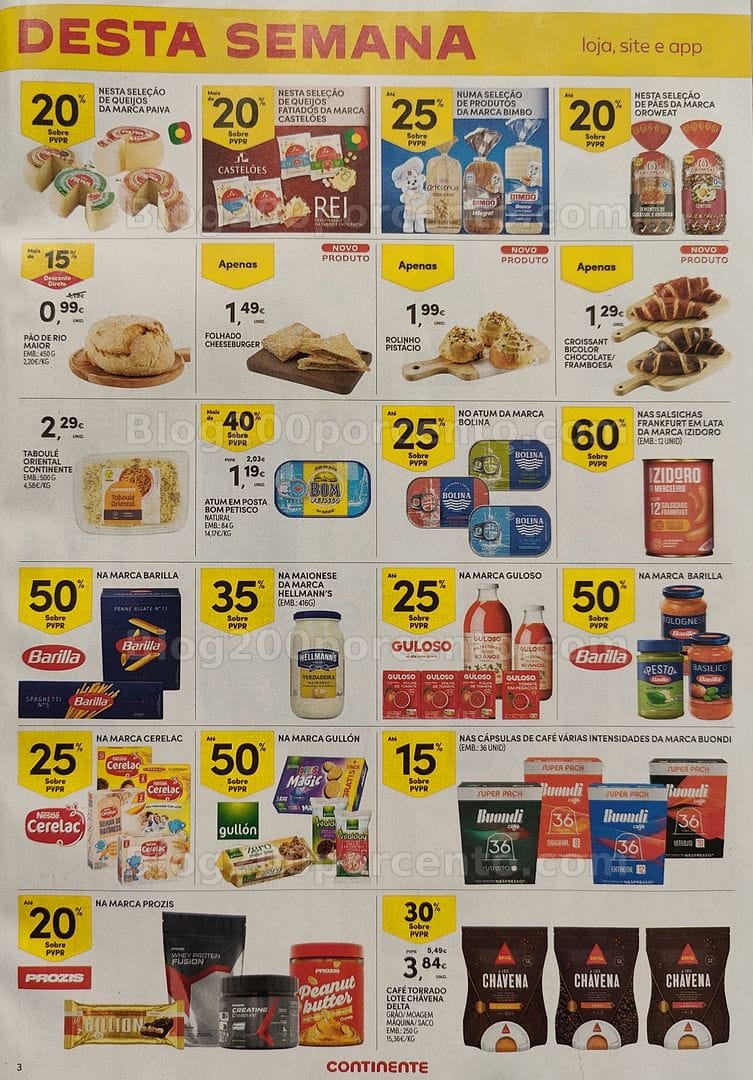 Antevisão Folheto CONTINENTE Promoções Fim de Semana - 1 a 4 maio
