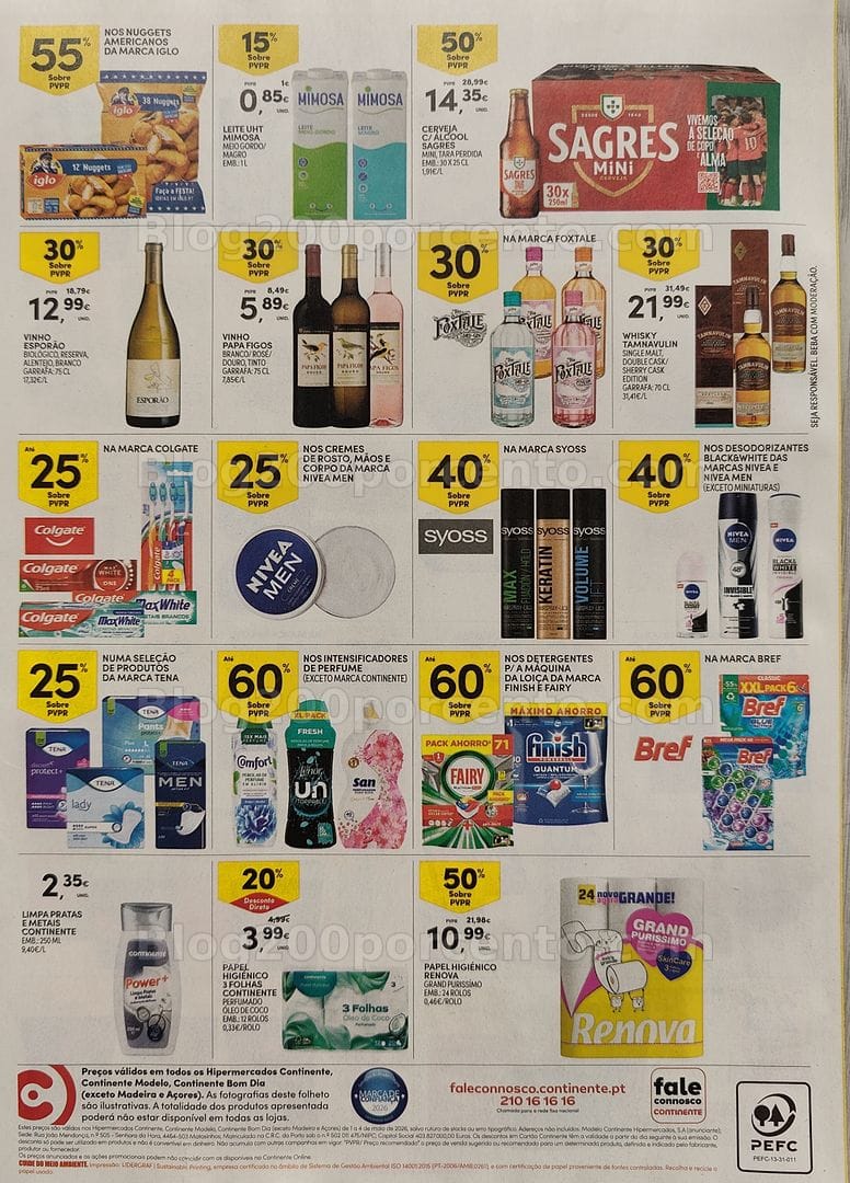 Antevisão Folheto CONTINENTE Promoções Fim de Semana - 1 a 4 maio