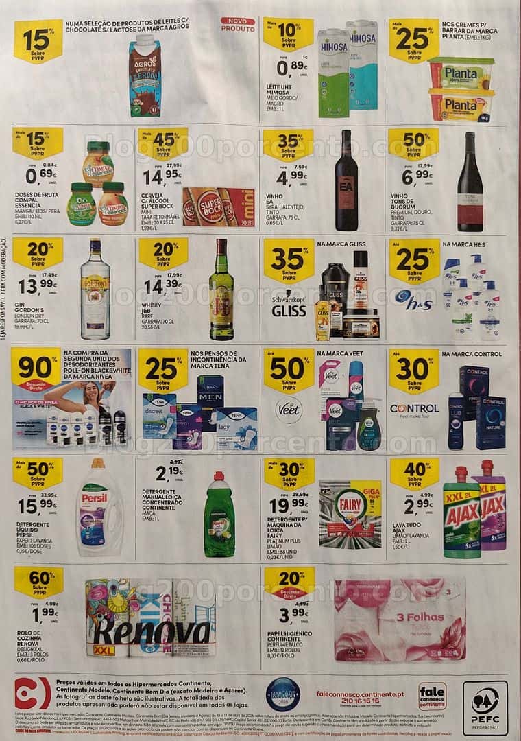 Antevisão Folheto CONTINENTE Promoções Fim de Semana - 10 a 13 abril