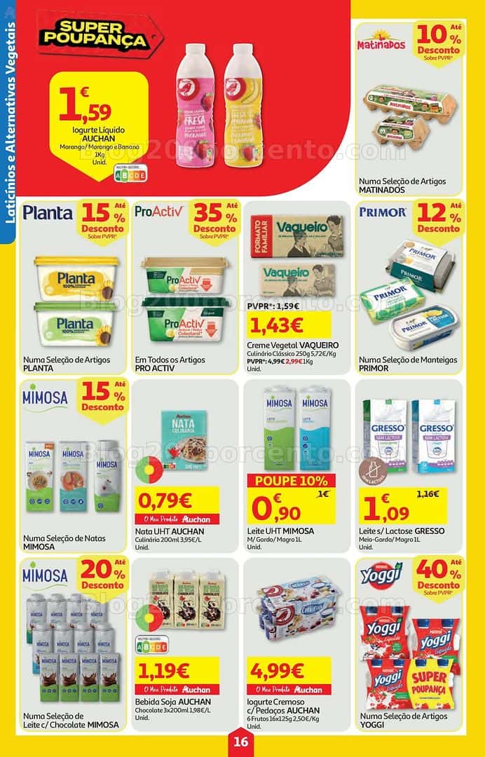 Antevisão Folheto AUCHAN Super Poupança Promoções de 16 a 22 abril
