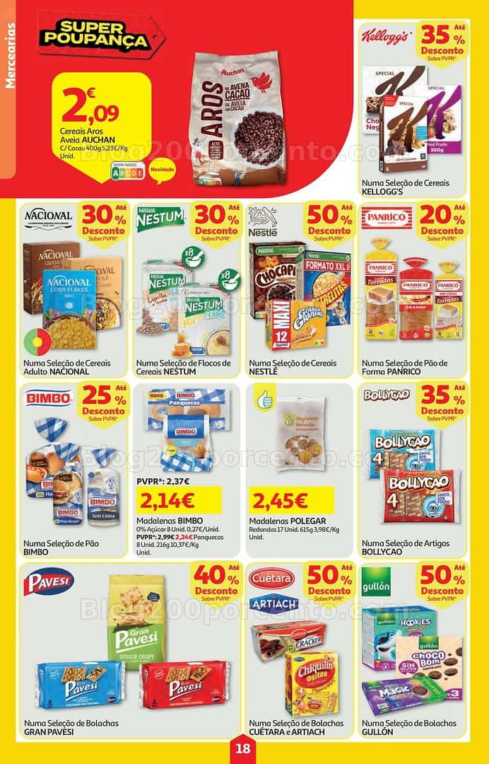Antevisão Folheto AUCHAN Super Poupança Promoções de 16 a 22 abril
