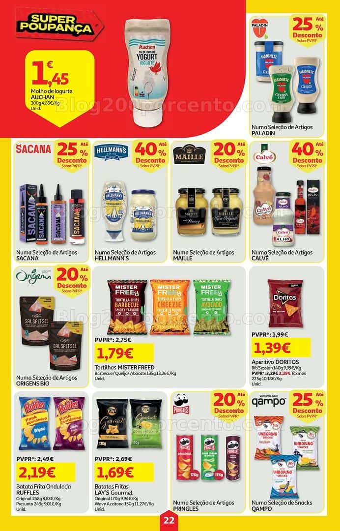 Antevisão Folheto AUCHAN Super Poupança Promoções de 16 a 22 abril