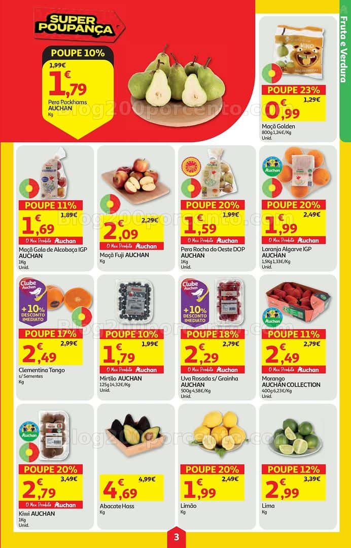 Antevisão Folheto AUCHAN Super Poupança Promoções de 16 a 22 abril