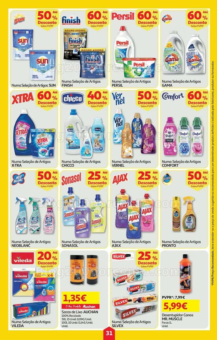 Antevisão Folheto AUCHAN Super Poupança Promoções de 16 a 22 abril