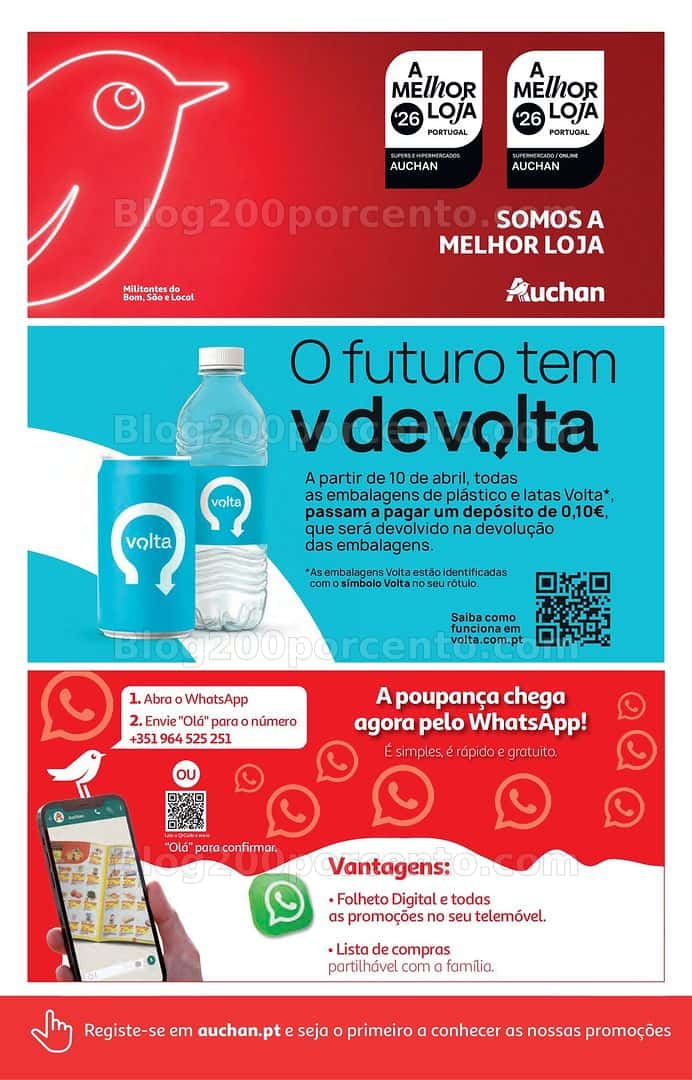 Antevisão Folheto AUCHAN Super Poupança Promoções de 16 a 22 abril