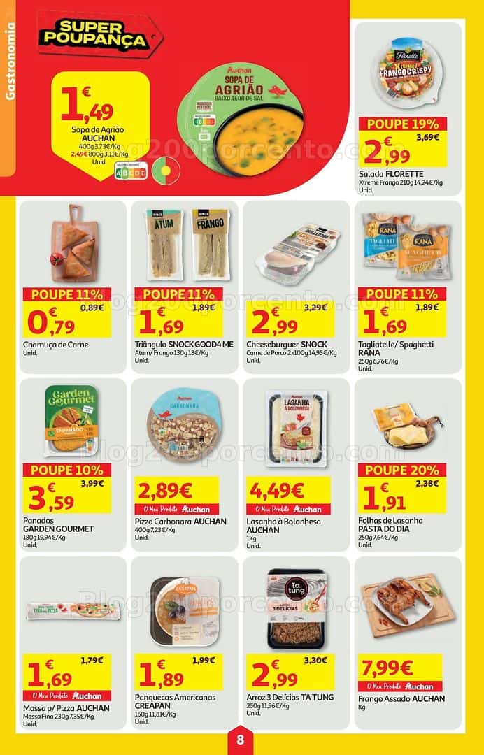Antevisão Folheto AUCHAN Super Poupança Promoções de 16 a 22 abril