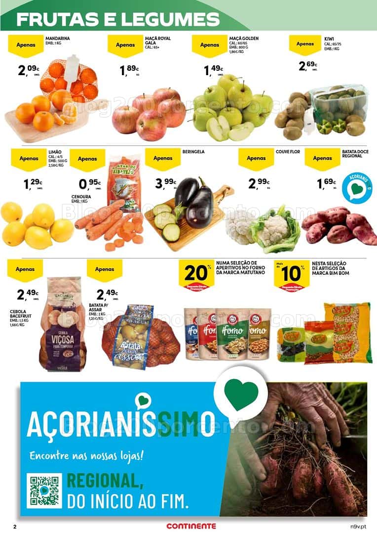 Antevisão Folheto CONTINENTE Açores Promoções de 2 a 15 abril