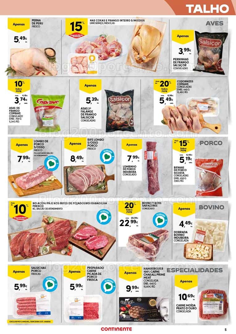 Antevisão Folheto CONTINENTE Açores Promoções de 2 a 15 abril