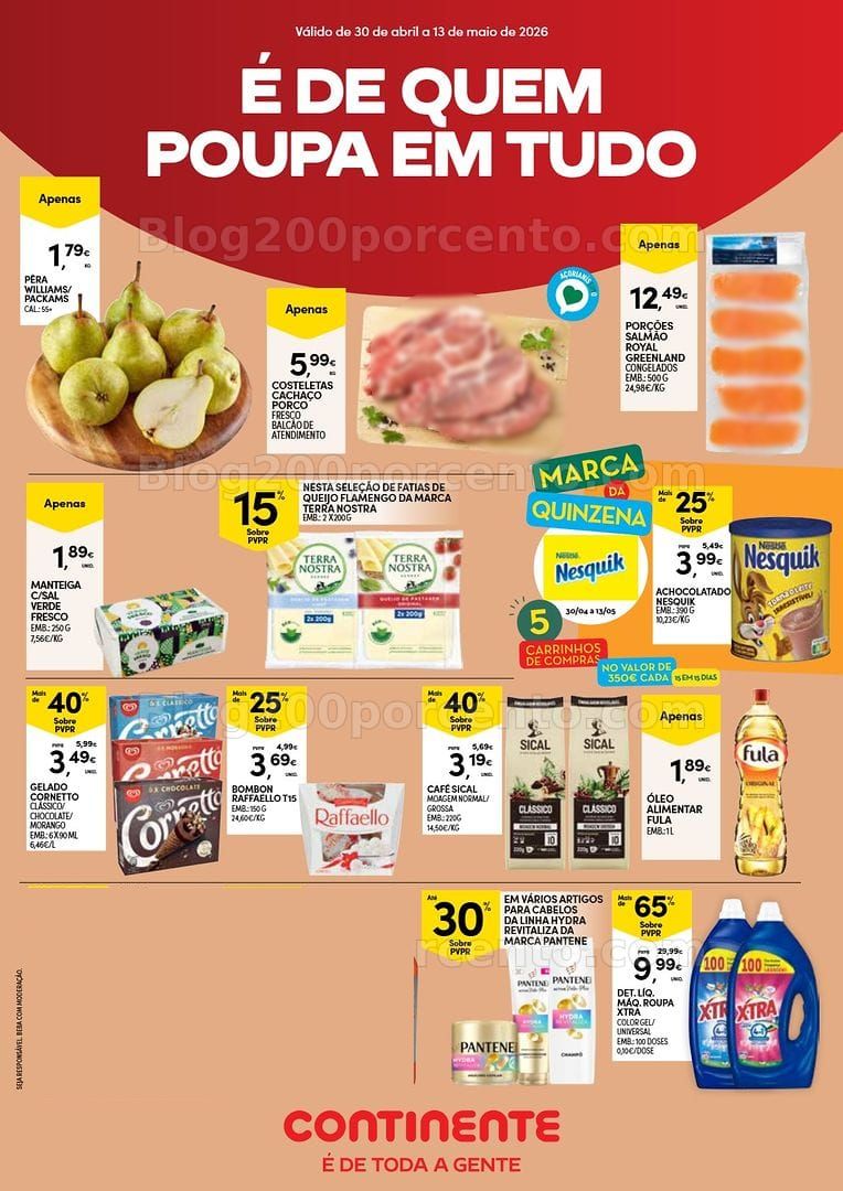 Antevisão Folheto CONTINENTE Açores Promoções de 30 abril a 13 maio