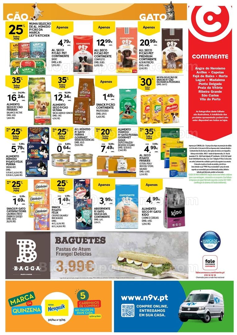 Antevisão Folheto CONTINENTE Açores Promoções de 30 abril a 13 maio