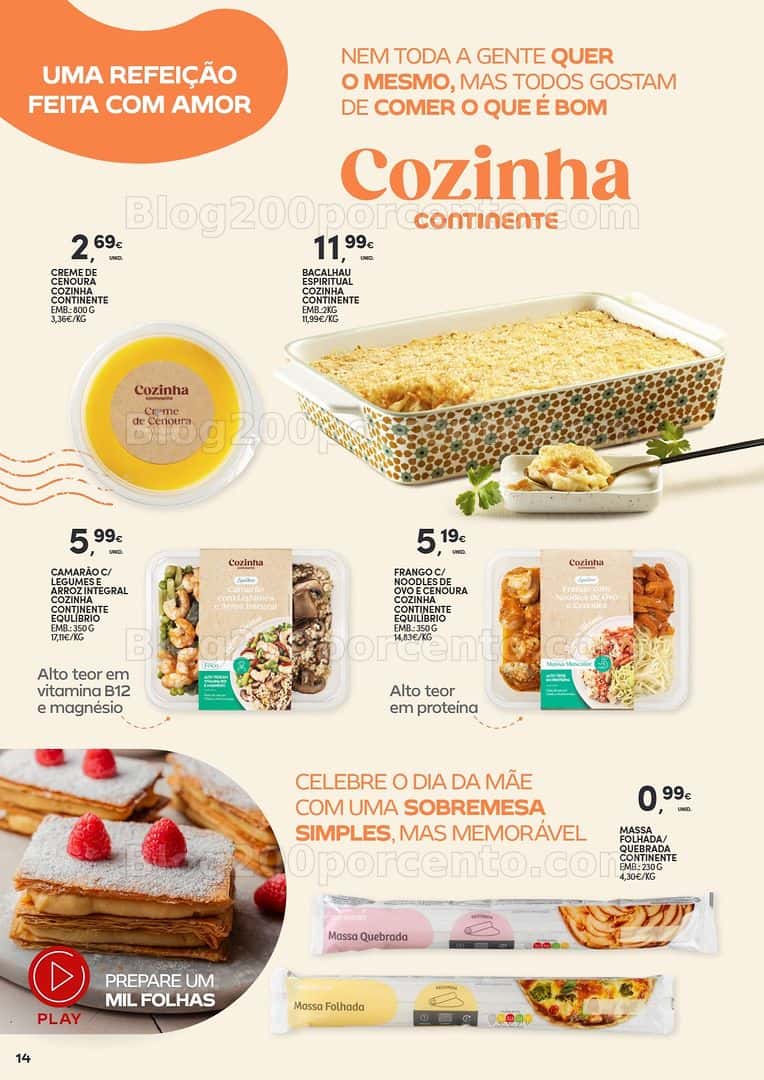 Antevisão Folheto CONTINENTE Especial Dia da Mãe Promoções de 14 abril a 3 maio