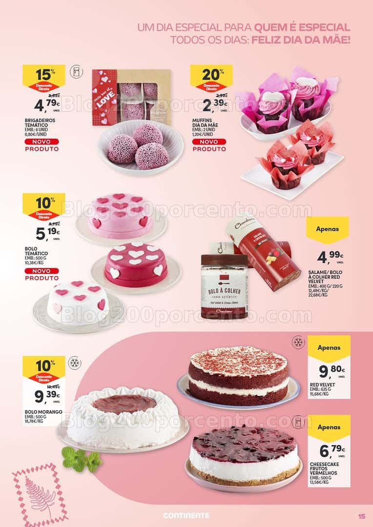Antevisão Folheto CONTINENTE Especial Dia da Mãe Promoções de 14 abril a 3 maio