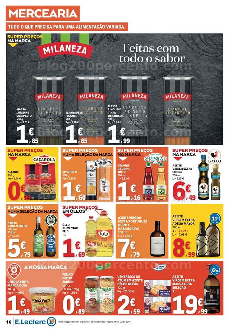 Antevisão Folheto E-LECLERC Promoções de 16 a 22 abril