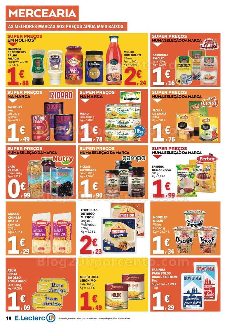 Antevisão Folheto E-LECLERC Promoções de 16 a 22 abril