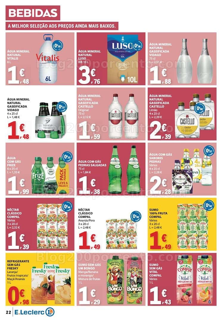 Antevisão Folheto E-LECLERC Promoções de 16 a 22 abril