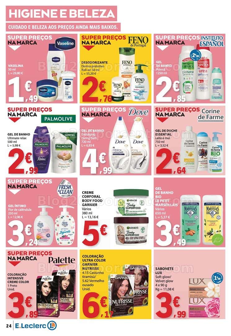 Antevisão Folheto E-LECLERC Promoções de 16 a 22 abril