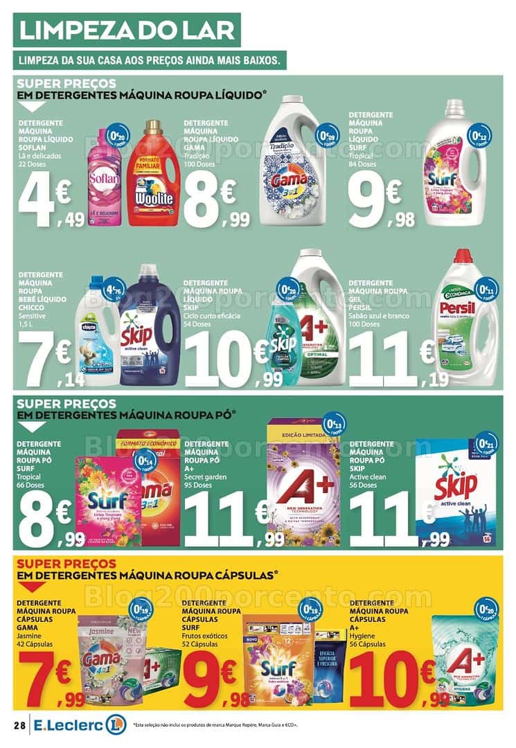 Antevisão Folheto E-LECLERC Promoções de 16 a 22 abril