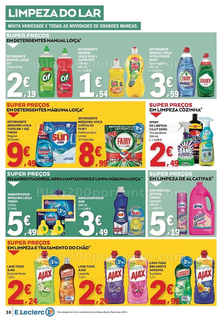 Antevisão Folheto E-LECLERC Promoções de 16 a 22 abril