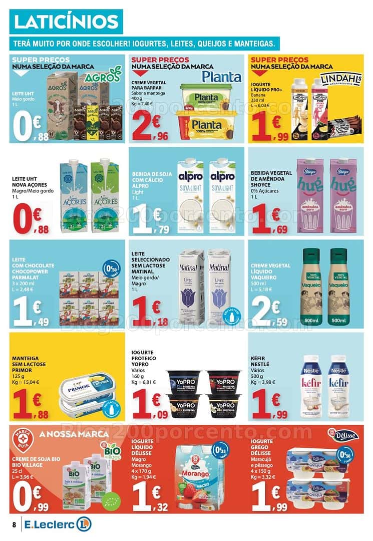 Antevisão Folheto E-LECLERC Promoções de 16 a 22 abril
