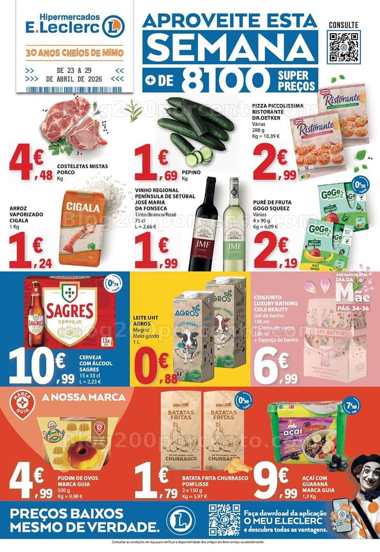 Antevisão Folheto E-LECLERC Promoções de 23 a 29 abril