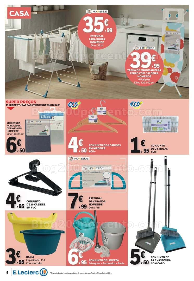 Antevisão Folheto E-LECLERC Bazar Promoções de 23 abril a 6 maio