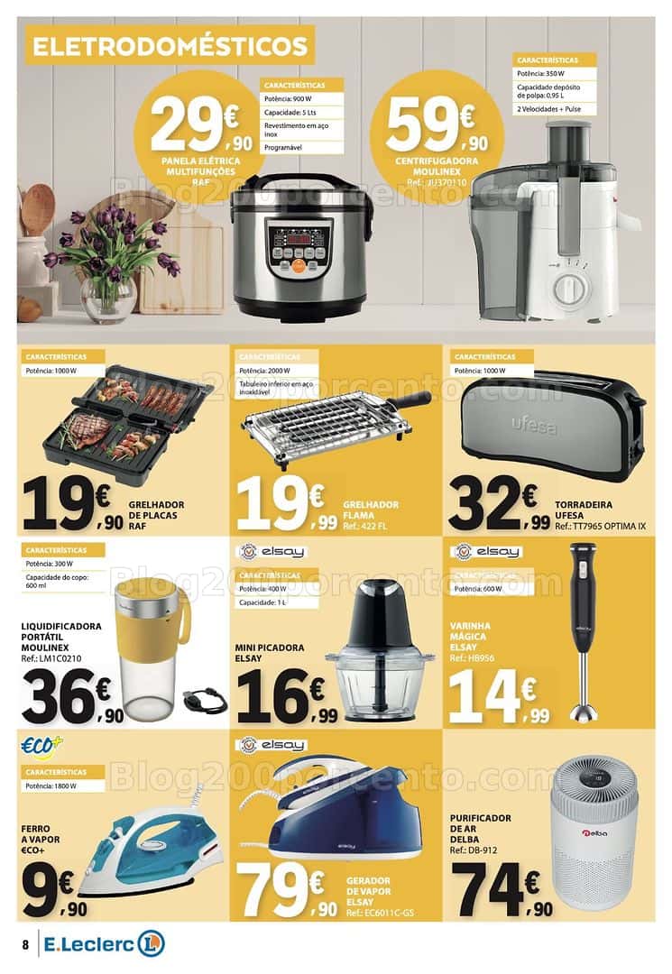 Antevisão Folheto E-LECLERC Bazar Promoções de 23 abril a 6 maio