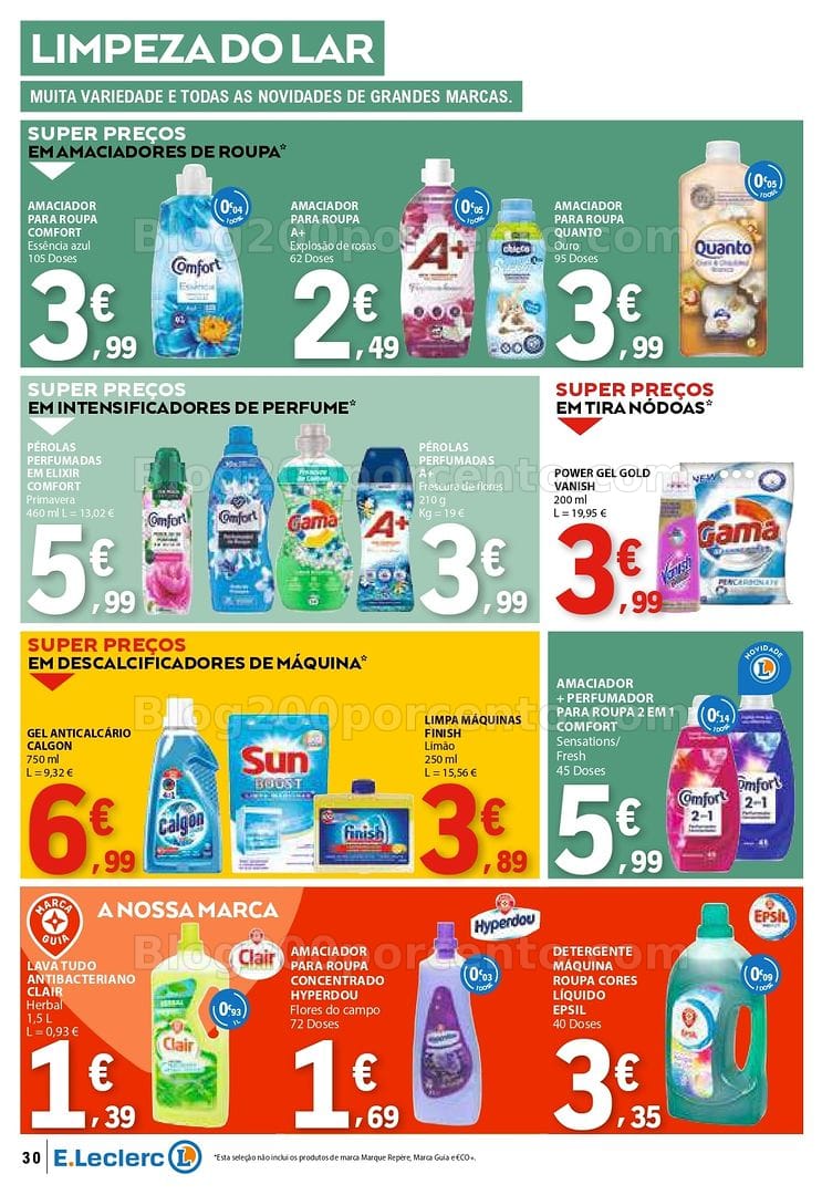 Antevisão Folheto E-LECLERC Promoções de 30 abril a 6 maio