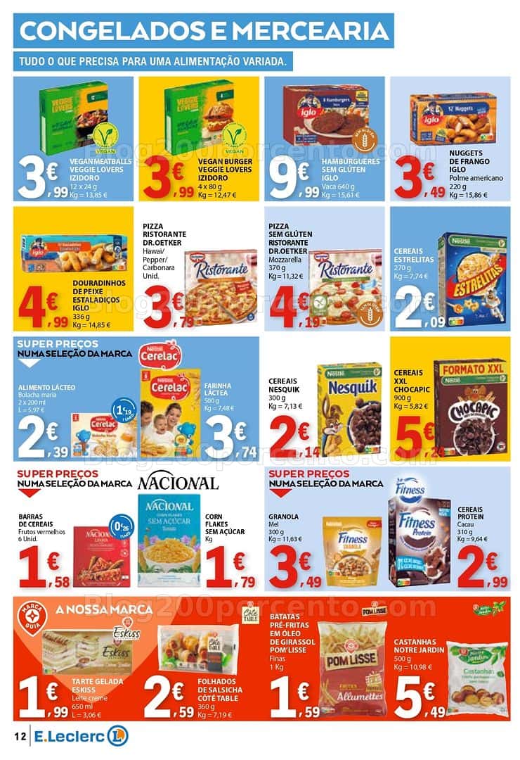 Antevisão Folheto E-LECLERC Promoções de 7 a 15 abril