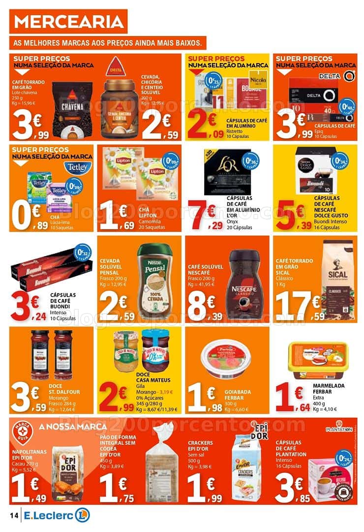 Antevisão Folheto E-LECLERC Promoções de 7 a 15 abril