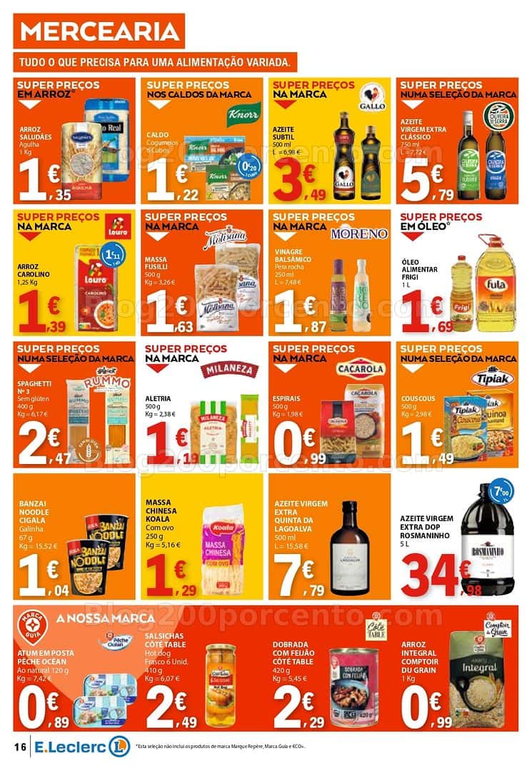 Antevisão Folheto E-LECLERC Promoções de 7 a 15 abril
