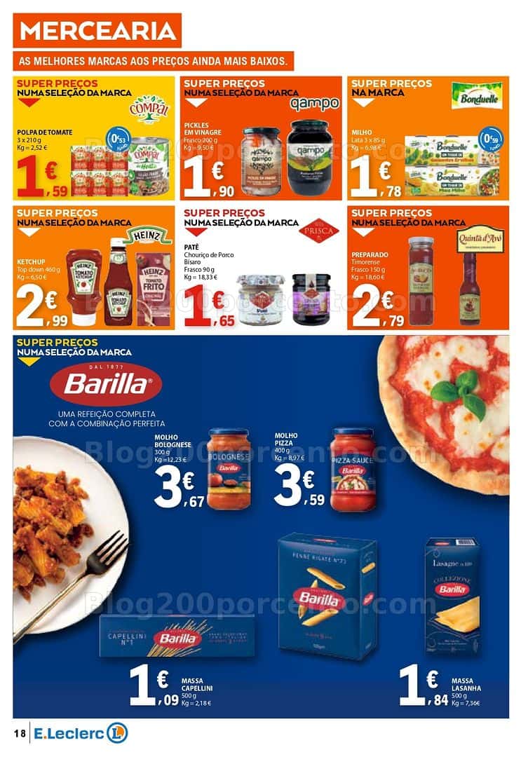 Antevisão Folheto E-LECLERC Promoções de 7 a 15 abril