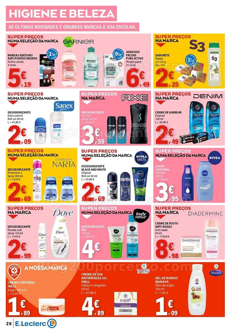 Antevisão Folheto E-LECLERC Promoções de 7 a 15 abril