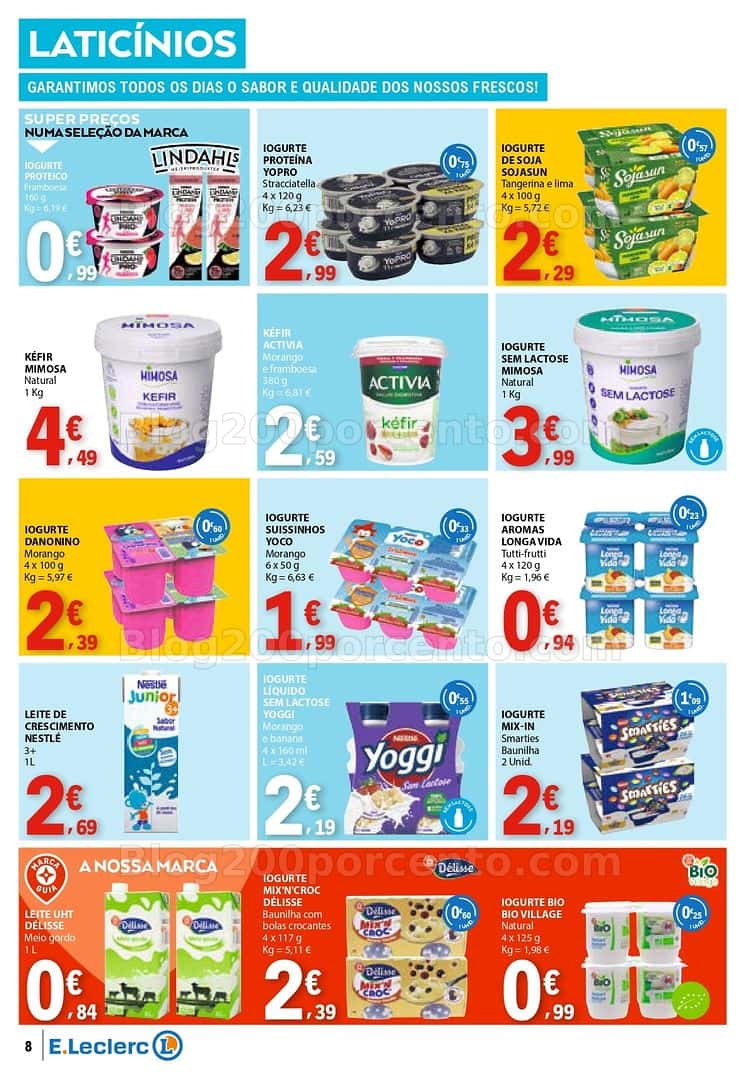 Antevisão Folheto E-LECLERC Promoções de 7 a 15 abril