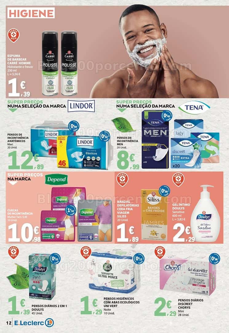 Antevisão Folheto E-LECLERC Beleza Promoções de 7 a 19 abril