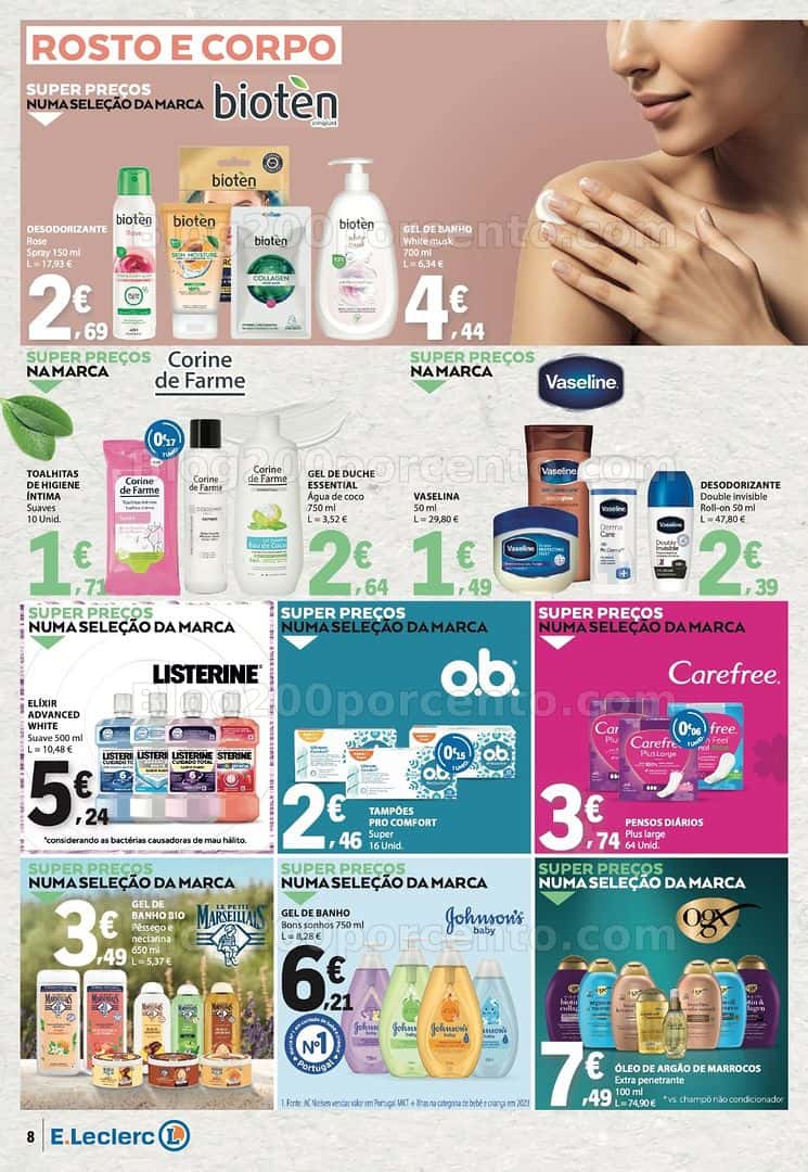 Antevisão Folheto E-LECLERC Beleza Promoções de 7 a 19 abril