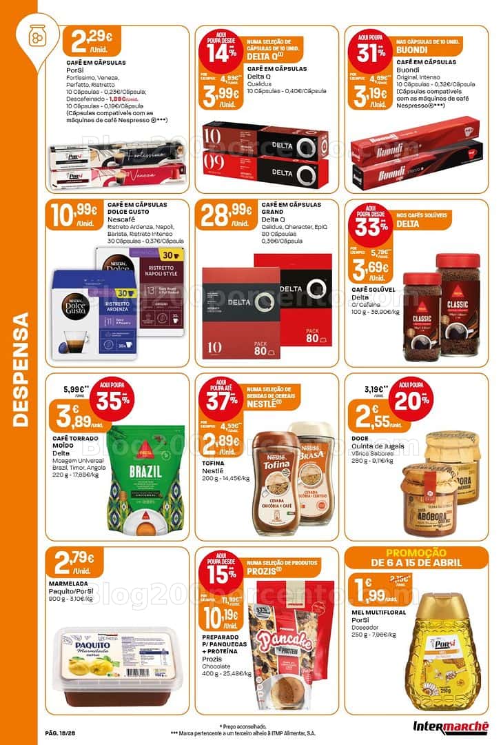 Antevisão Folheto INTERMARCHÉ Contact Promoções de 6 a 15 abril