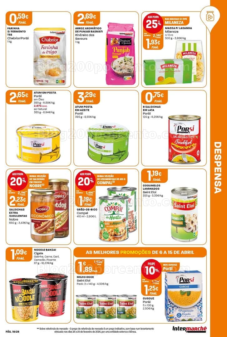 Antevisão Folheto INTERMARCHÉ Contact Promoções de 6 a 15 abril