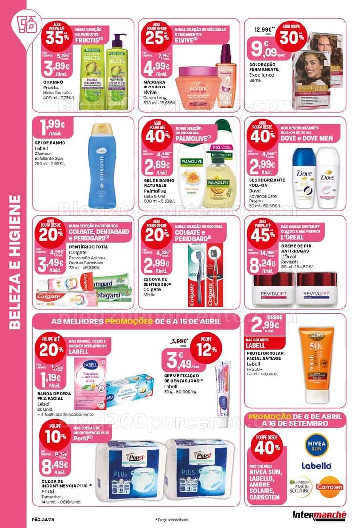 Antevisão Folheto INTERMARCHÉ Contact Promoções de 6 a 15 abril