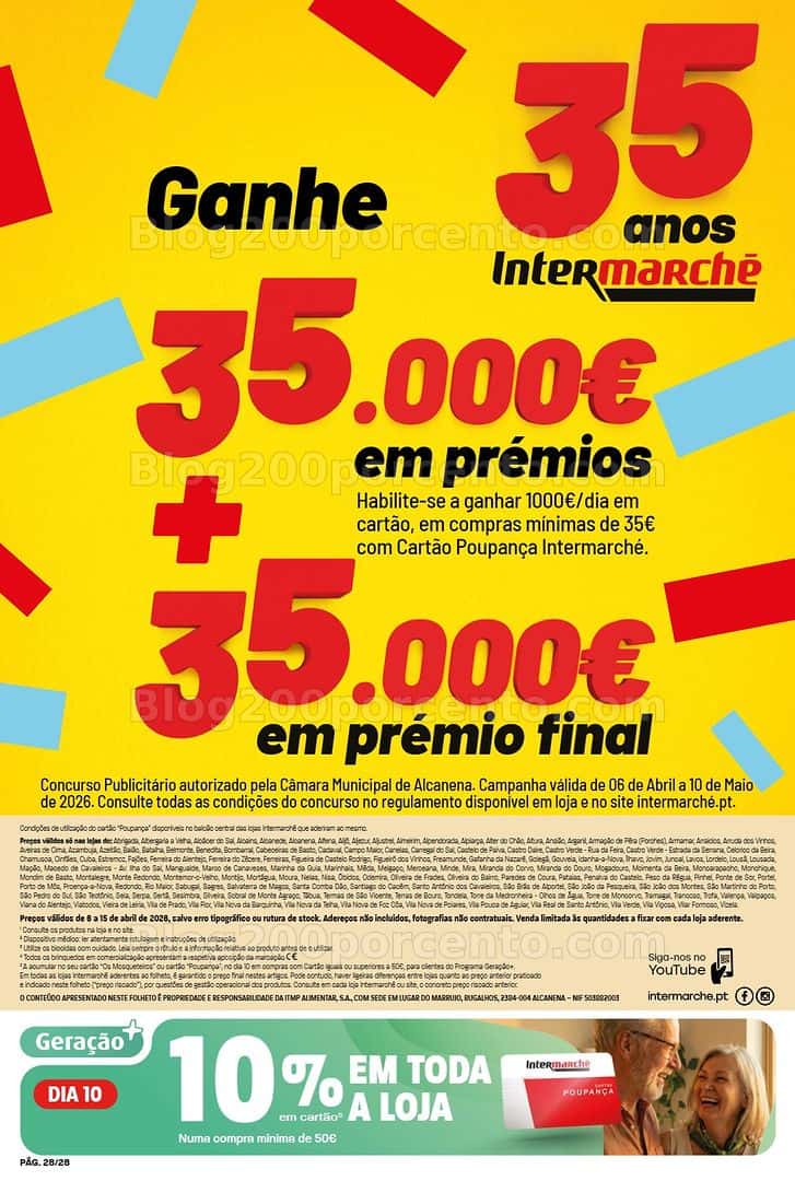 Antevisão Folheto INTERMARCHÉ Contact Promoções de 6 a 15 abril