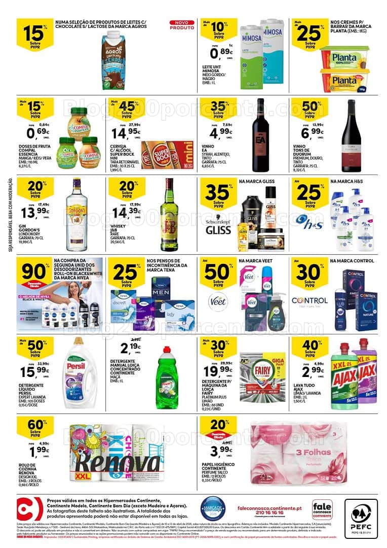 Antevisão Folheto CONTINENTE Promoções Fim de Semana - 10 a 13 abril - Edição Digital
