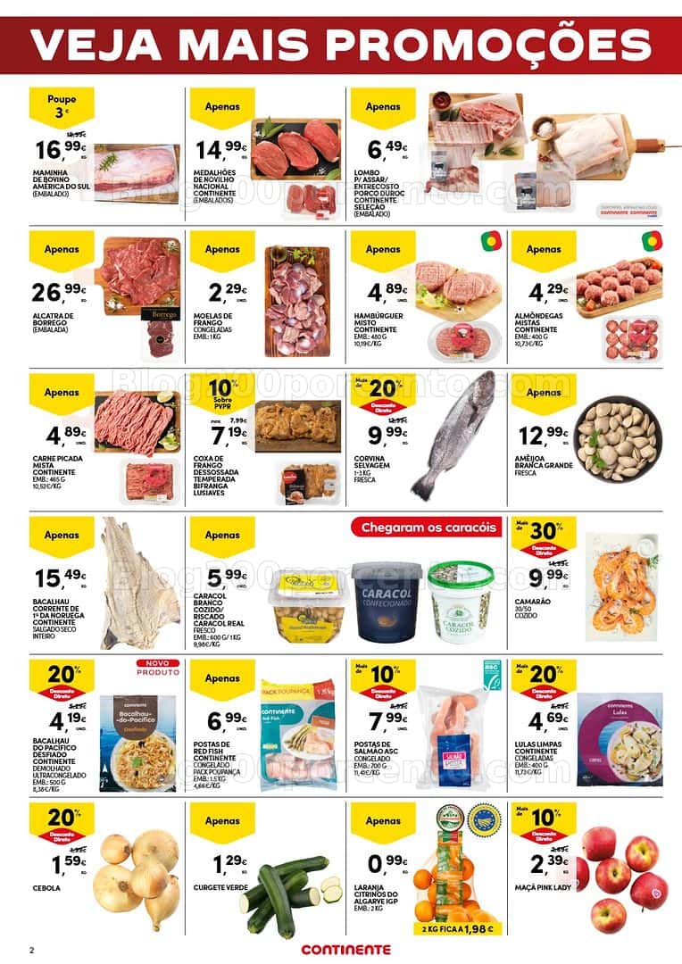 Antevisão Folheto CONTINENTE Promoções Fim de Semana - 24 a 27 abril