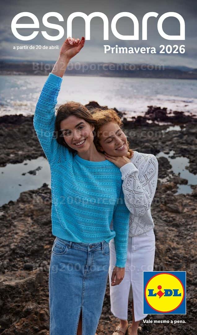 Antevisão Folheto LIDL Esmara Primavera Promoções de 20 abril a 6 julho
