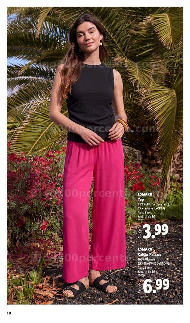 Antevisão Folheto LIDL Esmara Primavera Promoções de 20 abril a 6 julho