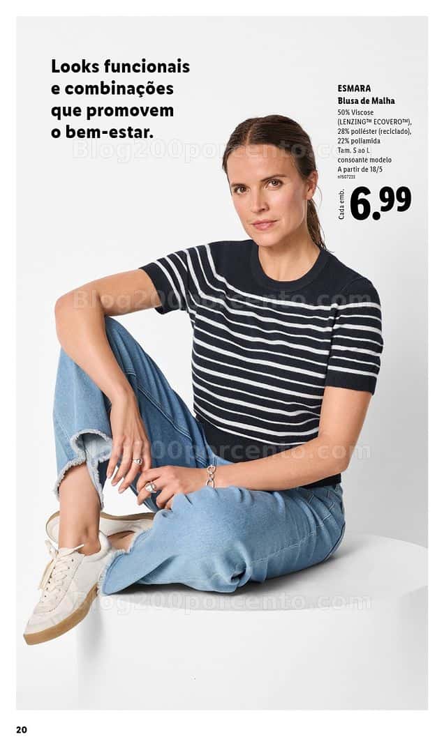 Antevisão Folheto LIDL Esmara Primavera Promoções de 20 abril a 6 julho