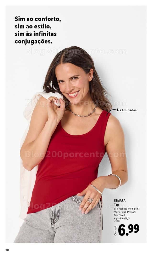 Antevisão Folheto LIDL Esmara Primavera Promoções de 20 abril a 6 julho