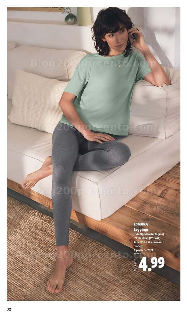 Antevisão Folheto LIDL Esmara Primavera Promoções de 20 abril a 6 julho